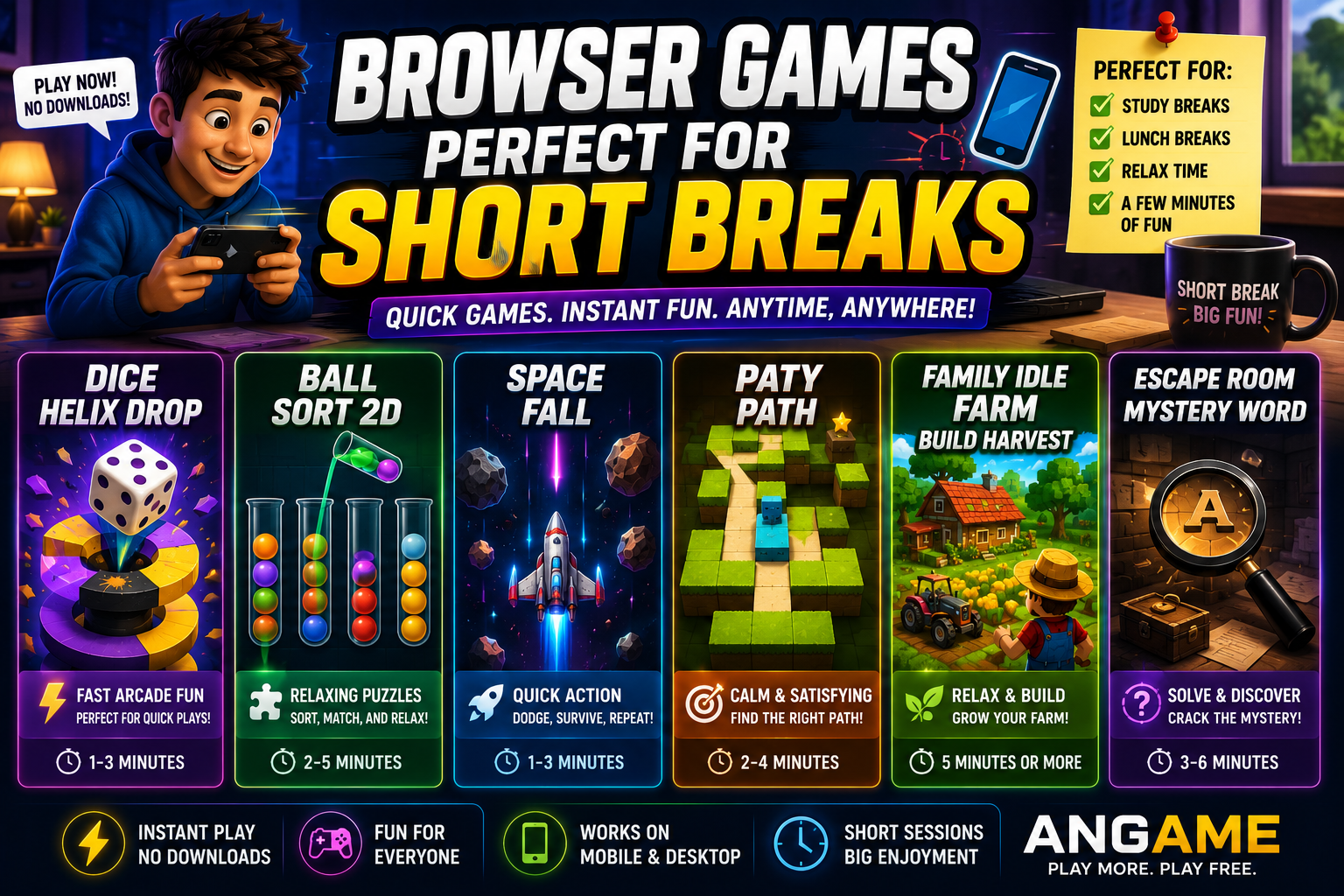 Browser Games Perfect for Short Breaks 📱